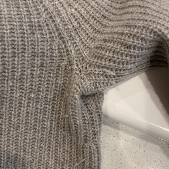 Madewell Wool Sweater with Leather Elbow Patches - Picture 6 of 9
